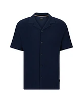 Boss by Hugo Men's Ribbed Collar Regular-Fit Shirt