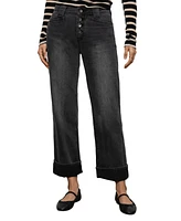 Sanctuary Women's Luna Mid-Rise Skinny Cuffed Jeans