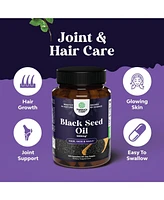 Nature's Craft Cold Pressed Black Seed Oil Capsules, Nigella Sativa Black Cumin Seed Oil Capsule for Immune Support Joint Health and Digestion, Nature