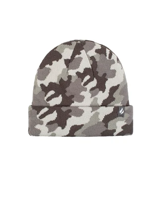 Heat Holders Men's Gunner Camouflage Knit Roll Up Hat