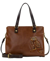 Patricia Nash Moggie Small Leather Satchel