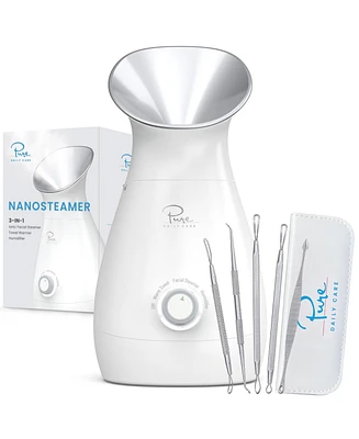 Pure Daily Care NanoSteamer Large 3-in-1 Nano Ionic Facial Steamer (Lilac)