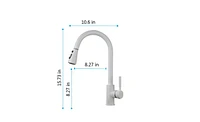 Slickblue Kitchen Faucet with Pull-Out Spray for Enhanced Flexibility and Convenient Cleaning