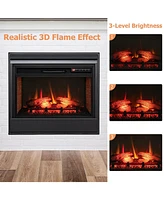 Sugift 26 Inch Infrared Electric Fireplace Insert with Remote Control