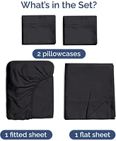 Cgk Unlimited 4 Piece Deep Pocket Cooling Sheet Set Rayon from Bamboo