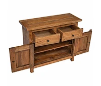 Sideboard Solid Mahogany Wood 29.5"x11.8"x25.6"