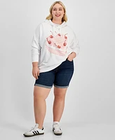 Grayson Threads, The Label Trendy Plus Hooded Dropped-Shoulder Cake Sweatshirt