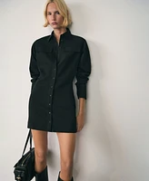 Mango Women's Short Shirt Dress