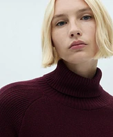 Mango Women's Short Turtleneck Knitted Dress