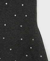 Mango Women's Rhinestone Detail Knitted Dress