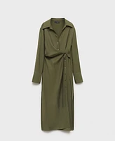 Mango Women's Wrap Shirt Dress