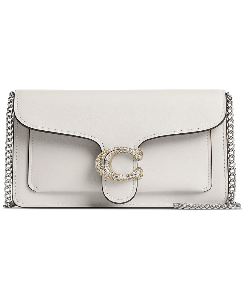 Coach Tabby Small Leather Chain Clutch