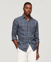 Tommy Hilfiger Men's Brushed Gingham Regular-Fit Shirt