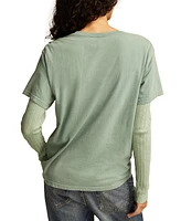 Lucky Brand Women's Trust The Journey Boyfriend T-Shirt