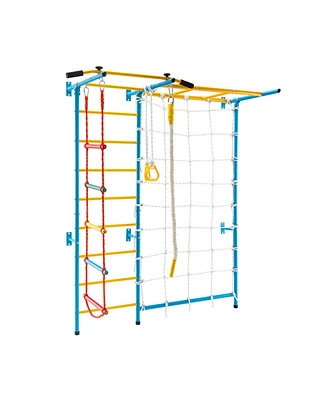 Gouun 7 In 1 Kids Indoor Gym Playground Swedish Wall Ladder