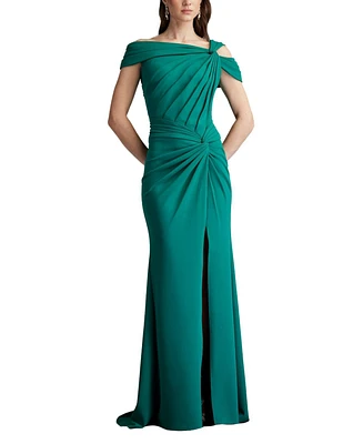 Tadashi Shoji Women's Denali Asymmetric Twist-Knot Gown