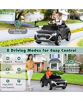 Gymax 12V Kids Ride On Car w/Remote Control 4 Wheels Suspension 3 Speeds Led Headlight