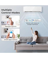 Gouun Energy Star Certified 17000 Btu 21 SEER2 208-230V Mini Split Air Conditioner and Heater Wifi Enabled