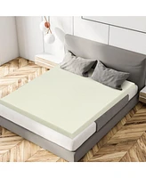 Gouun 3-Inch Bed Mattress Topper Air Cotton for All Night's Comfy Soft Mattress Pad-King Size