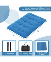 Gouun Foldable Futon Mattress with Washable Cover and Carry Bag for Camping-Full Size