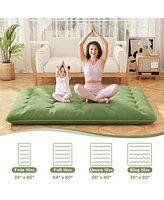 Gouun Floor Mattress with Washable Cover and Carry Bag-Queen Size