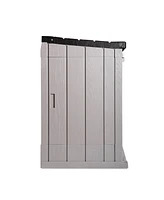 Toomax Stora Way All Weather Outdoor Xl 5' x 3' Storage Shed Cabinet, Taupe