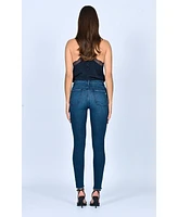 Black Orchid Denim Women's Carmen High Rise Ankle Fray Jean