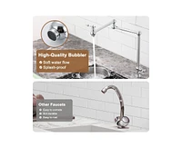 Casainc 1.8 Gpm Pot Filler Kitchen Faucet with 2 Handle