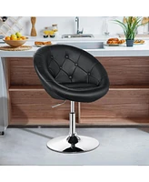 Gouun 1 Piece Adjustable Modern Swivel Round Tufted