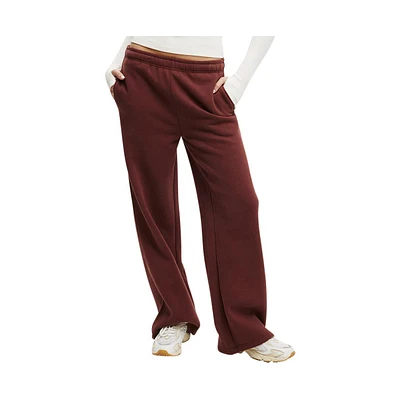 Cotton On Women's Plush Essential Straight Leg Sweatpant