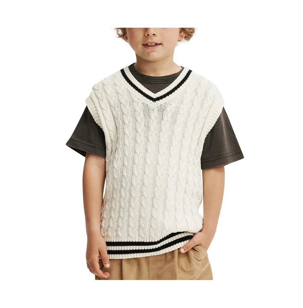 Cotton On Boys Little/Big Kingsley Knit Vest