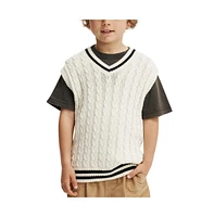 Cotton On Boys Little/Big Kingsley Knit Vest