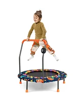 Gouun 36 Inch Mini Trampoline with Colorful Led Lights and Bluetooth Speaker