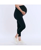 Women's Basic Secret Fit Belly Maternity Crop Leggings - Motherhood