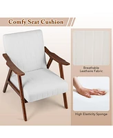 Gouun Modern Accent Chair Leisure Armchair with Felt Pads