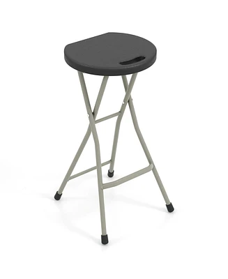 Gouun 28 Inch Portable Folding Stools with 330lbs Limited Sturdy Frame