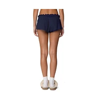 Edikted Womens Dream Waffle Shorts