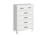 gaomon 6 Drawer Dresser for Bedroom, Modern Chest of Drawers, 31.5 Inch Wide Storage Cabinet with Sturdy Legs