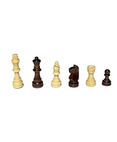 We Games Book Style Folding Chess Set, Oak Wood Board 11 in., 2.75 in. King