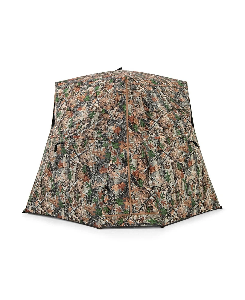 Gouun 360 One Way See Through Ground Hunting Blind for Deer and Turkey Hunting