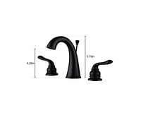 Casainc Drop-In 2-handle Bathroom Faucet with Drain Assembly