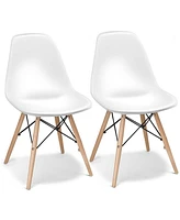 Gouun Set of 2 Mid-Century Modern Dsw Dining Side Chair