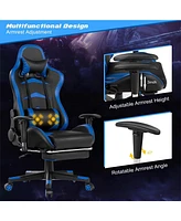 Gouun Massage Gaming Chair with Footrest