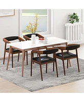Gouun Upholstered Armchairs Set of 2 with Cozy Backrest and Padded Seat Cushion