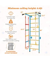 Gouun In 1 Kids Indoor Gym Playground Swedish Wall Ladder