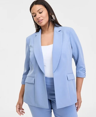 I.n.c. International Concepts Plus 3/4-Sleeve Blazer, Created for Macy's