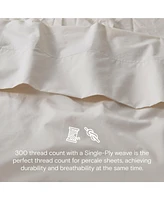 Doz by Sijo Doz 100% Gots Certified Organic Percale Cotton Sheet Set, Hotel Crisp Cool, Breathable