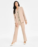 Anne Klein Women's Stretch Notch-Lapel Long-Sleeve Blazer