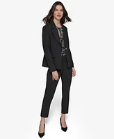 Karl Lagerfeld Paris Women's Notched-Lapel Single-Button Blazer