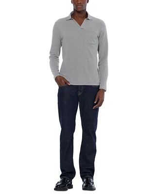 Scotch & Soda Men's Relaxed-Fit Long-Sleeve Pocket Polo Shirt